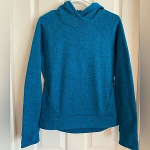 Old Navy Sweater Knit Hoodie Girl’s XXL 16 BLUE Thumbholes
